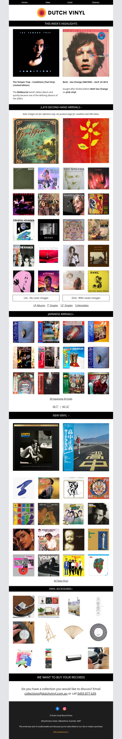 🔥 2,419 New Arrivals: Beck Pink MoFi, Temper Trap, Chris Isaac, Masayoshi Takanaka, MC5, Warren Zevon, Big Star