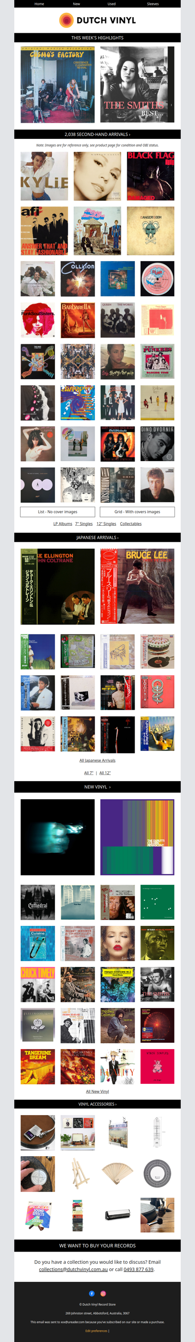 🔥 2,038 New Arrivals: CCR MoFi, The Smiths, Loyle Carner, Black Flag, AFI, Flying Burrito Bros, Danger Doom