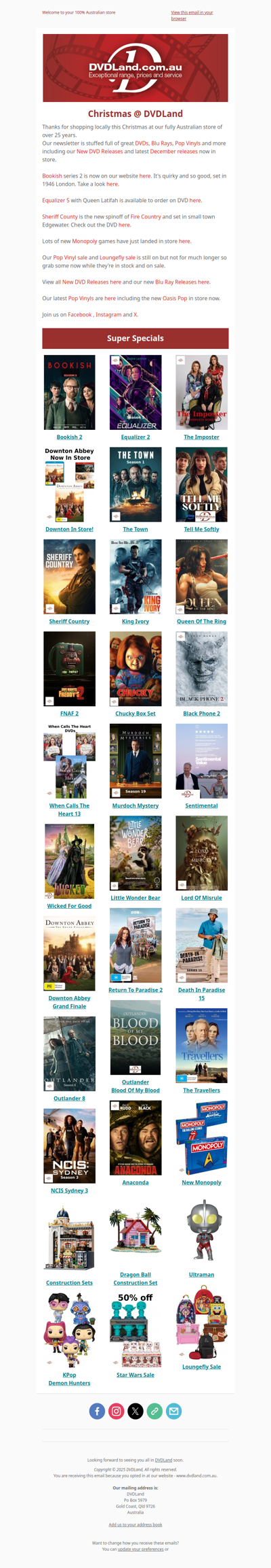 Christmas @ DVDLand - Bookish 2, Equalizer 2, The Imposter (Dannii Minogue), FNAF 2 🧸🫣