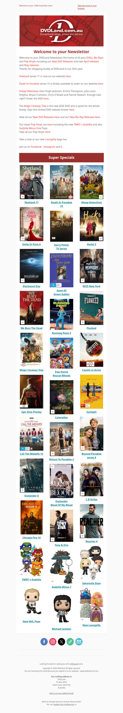 DVDLand Newsletter - Shetland 11, Death In Paradise 15, Sheep Detectives 🐑🕵️