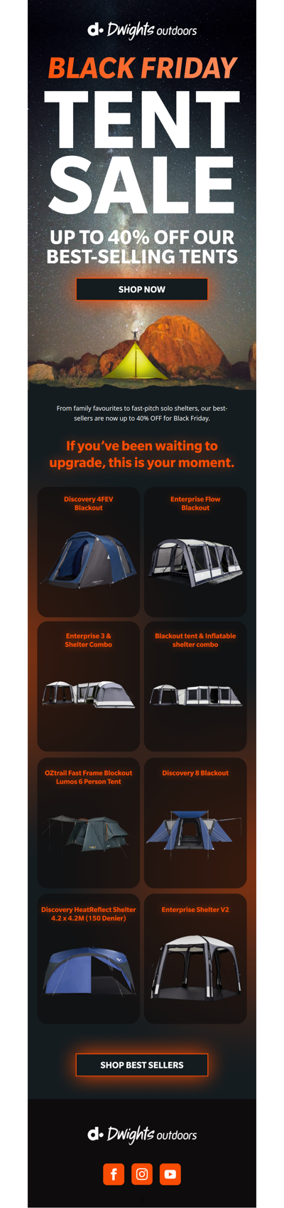 🏕️ Black Friday Best Sellers