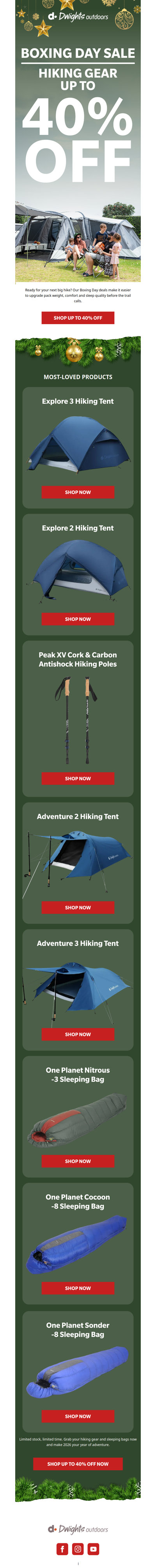 🥾 Boxing Day Hiking Deals – Save on Hiking Gear