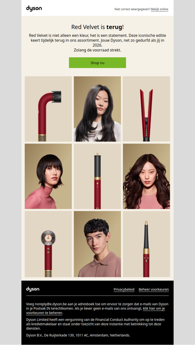 🧧 De iconische Red Velvet kleur is terug!