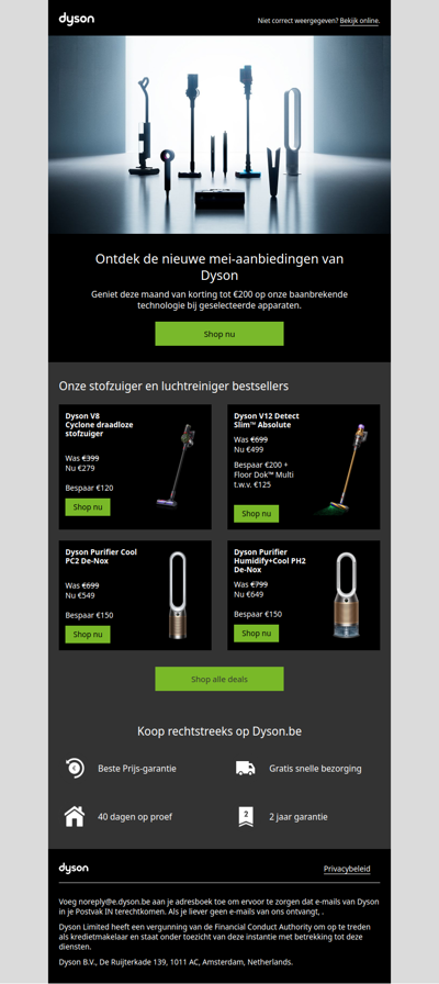 Mei exlusives: Ontvang tot €200 korting