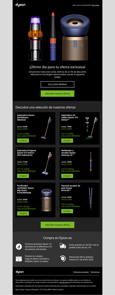 ¡Último día para tu oferta exclusiva!