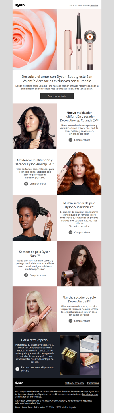 Descubre el amor con Dyson Beauty