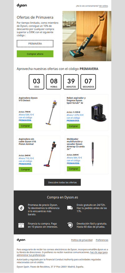 Ofertas de Primavera