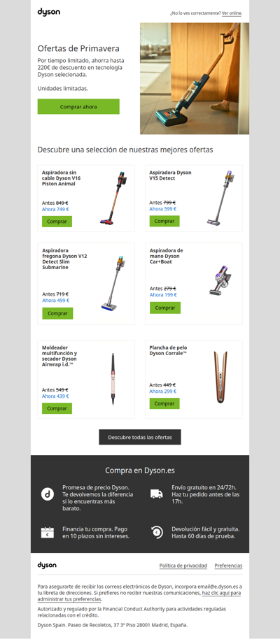 ¡Ofertas de Primavera actualizadas!