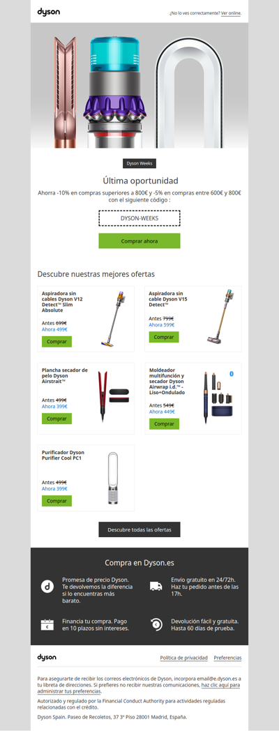 Dyson Weeks : Última oportunidad