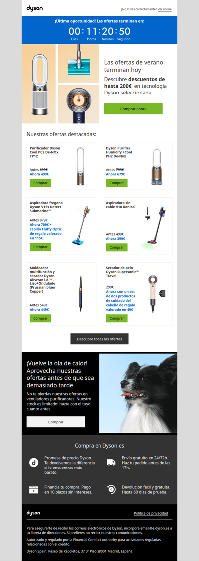 Últimas horas: las ofertas terminan hoy