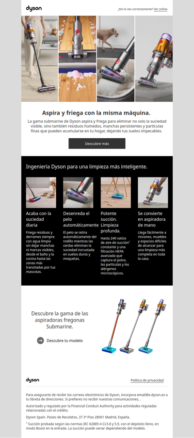 Aspira y friega con la misma máquina