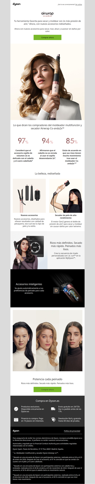 El moldeador multifunción y secador Airwrap Co-anda2x™, ahora aún mejor