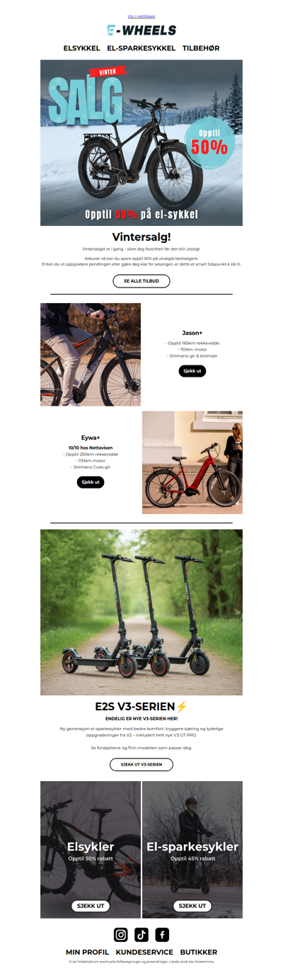 Opptil 50% i vintersalget ❄️🔥