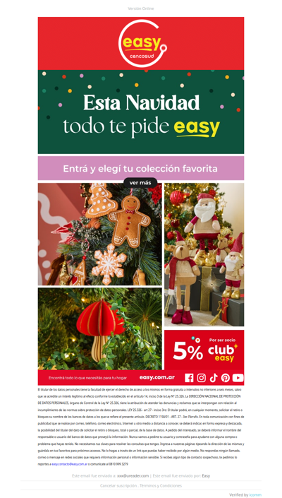 🎅🎄Llegó Navidad a Easy