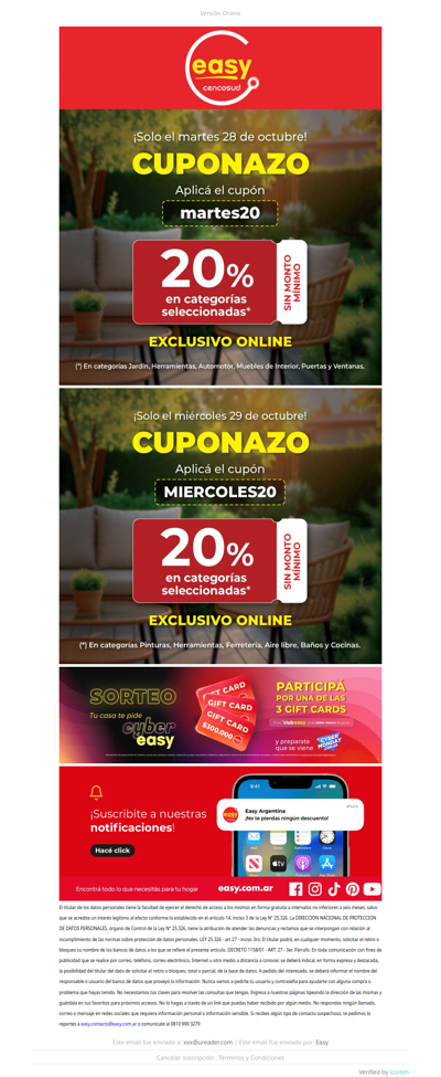 ¿Sale Cuponazo? Esta semana llevate todos los cupones de EASY