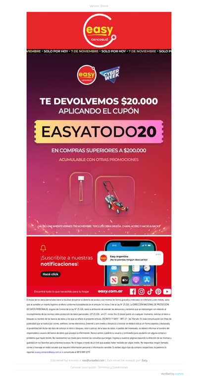 Sale Cyber Cuponazo - Solo por hoy