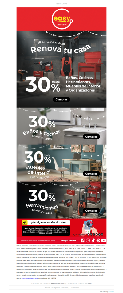 30% off para renovar tu casa 🏠