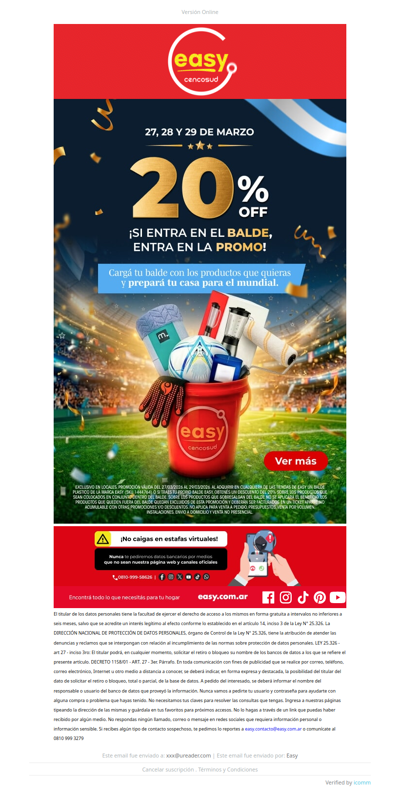 Llegó la promo balde 🪣