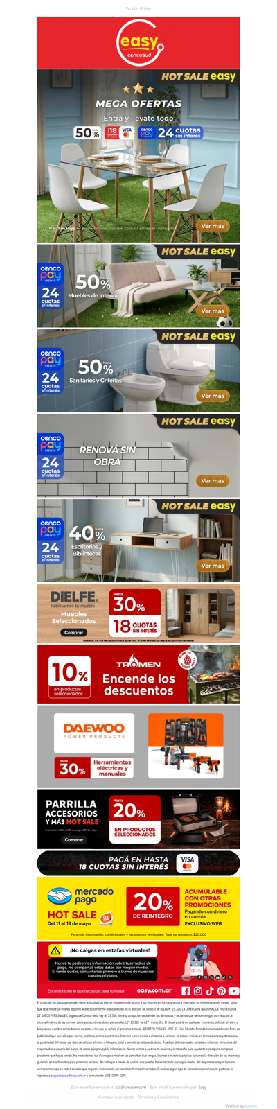 Hasta 50% y 24 cuotas - HOT SALE 🔥
