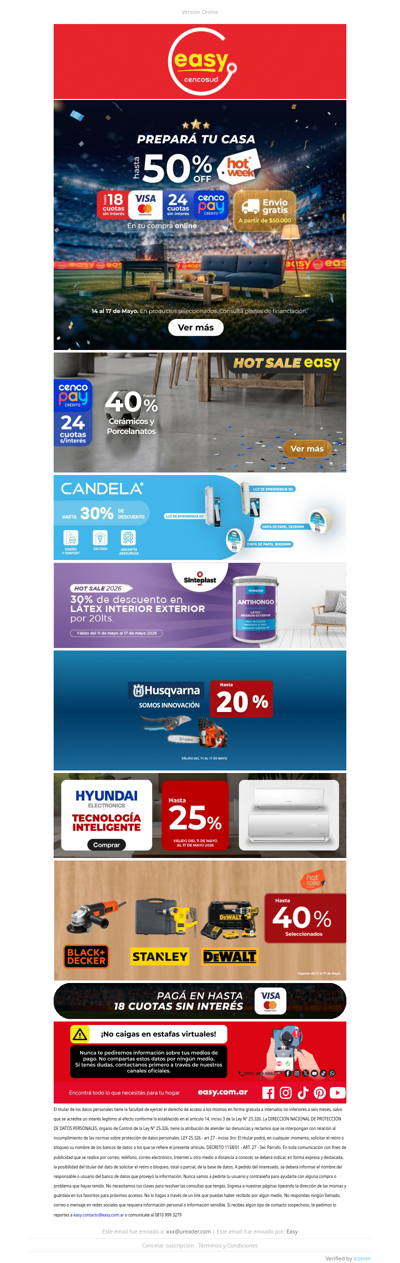 Hasta 50% y 24 cuotas - 🔥 HOT WEEK 🔥