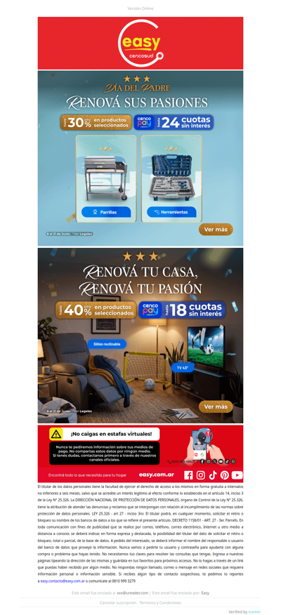 ⚽ Renová tu casa y tus pasiones con Easy