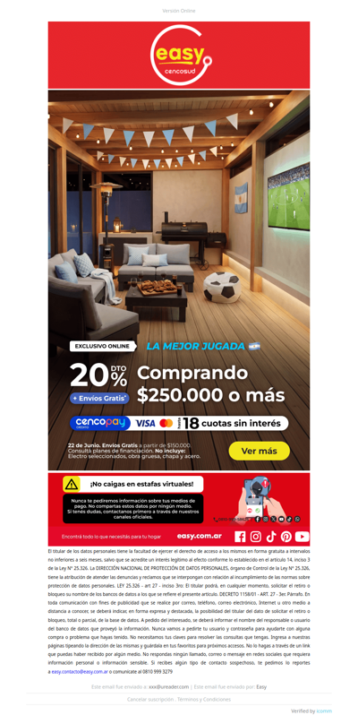 ¡Aprovechar esta promo es tu mejor jugada! Hasta 20% y 18 CSI
