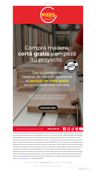 CORTES de MADERA GRATIS en EASY! 🪚🪚