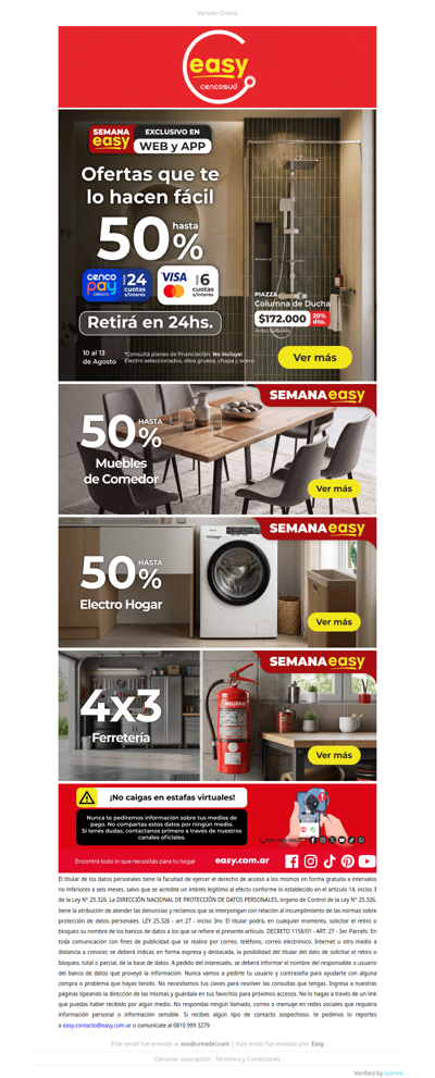 50% de descuento en muebles y más🎁