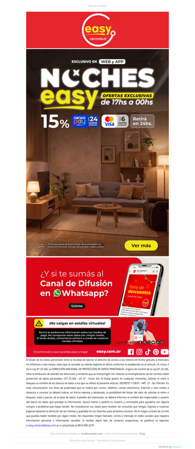 🌙 ESTA NOCHE COMPRÁ EN EASY