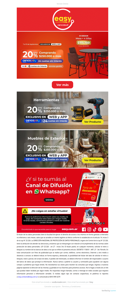 20% OFF en tus compras