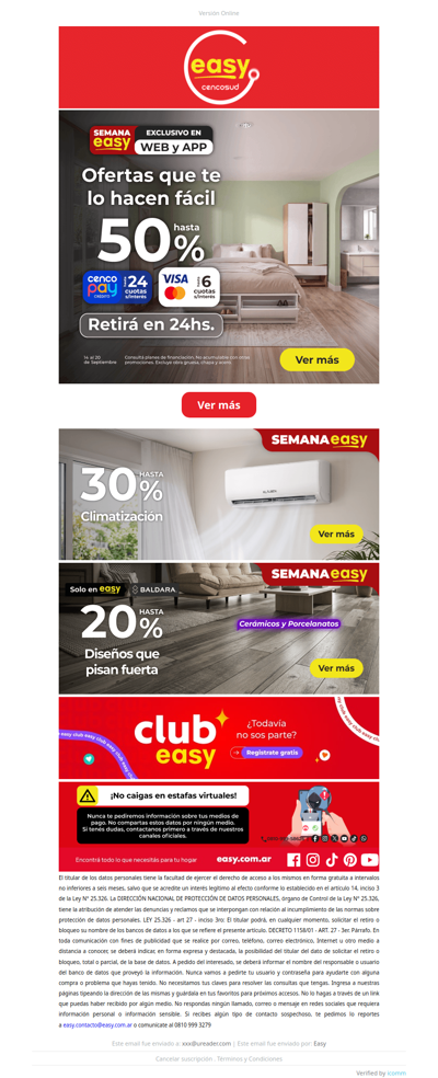 Semana Easy - Hasta 50% OFF y 24 cuotas 🤑