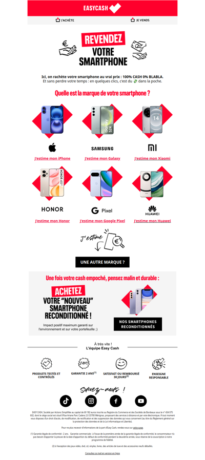 Envie de changer de smartphone ?