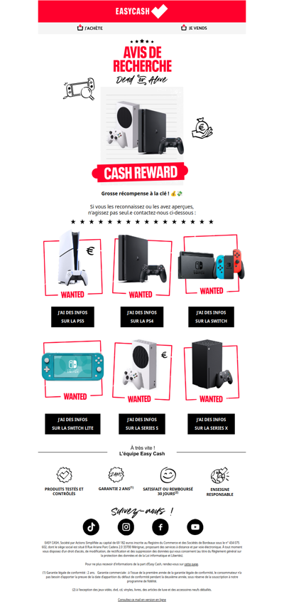 Wanted : consoles de jeux 🔎