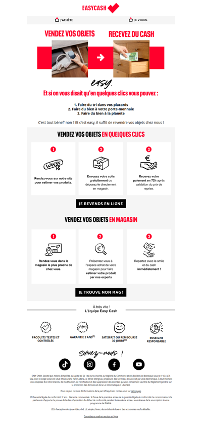 Un peu de CASH en moins de 72h, ça vous dit ?💰