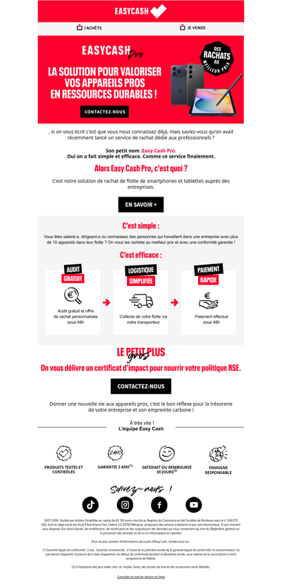 Le saviez-vous ? On rachète aussi aux professionnels