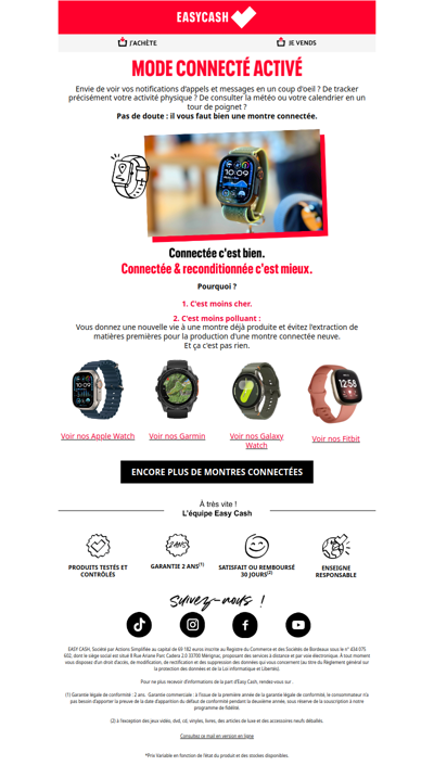 Mode connecté activé