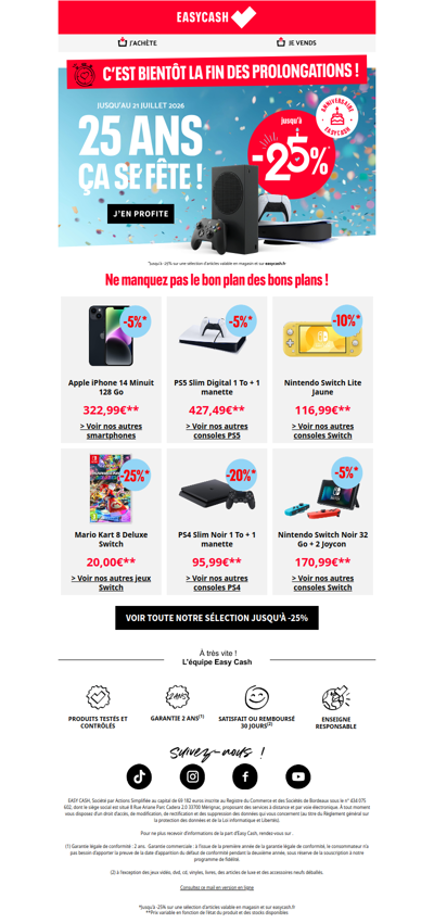 Encore mieux que les soldes !