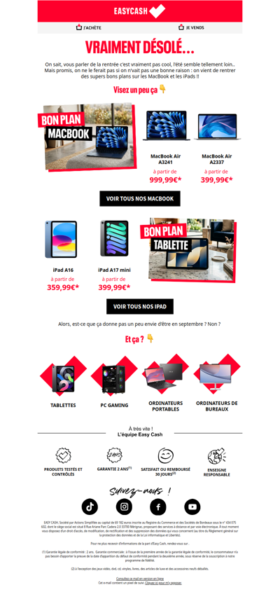 Désolé de vous parler de ça