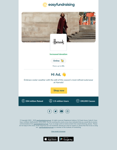 Shop outerwear at Harrods! 🛍️