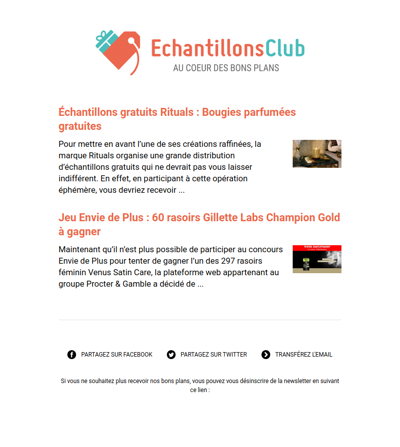 EchantillonsClub.com : Découvrez les nouveaux bons plans