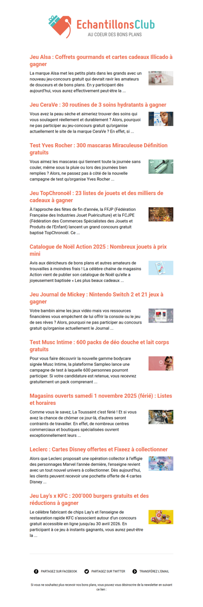 EchantillonsClub.com : Profitez des derniers bons plans 😍