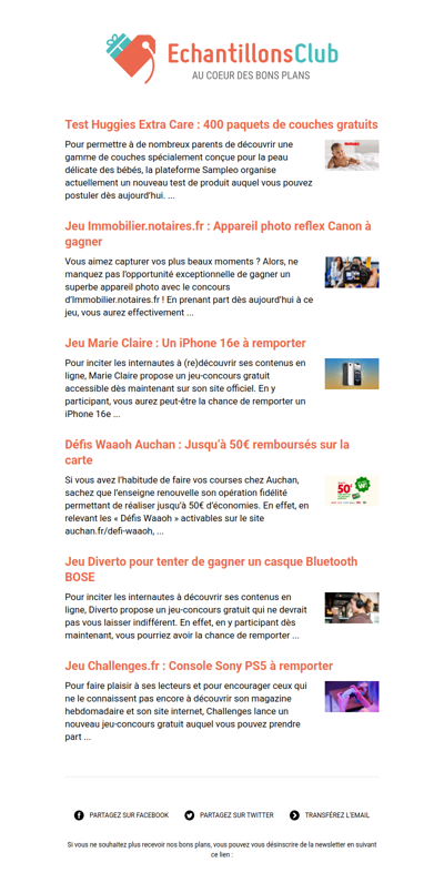 EchantillonsClub.com : Profitez des derniers bons plans 😍
