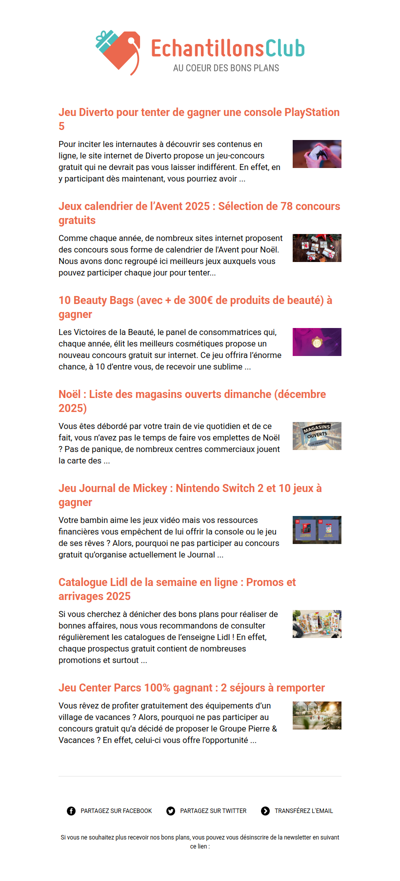 EchantillonsClub.com : Profitez des derniers bons plans 😍