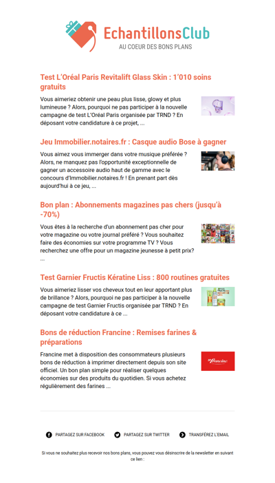 EchantillonsClub.com : Profitez des derniers bons plans 😍