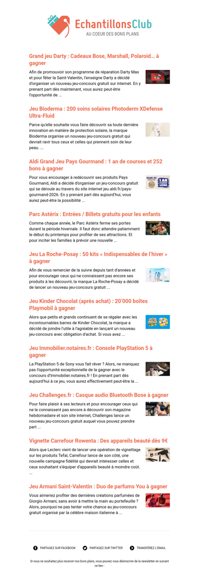 EchantillonsClub.com : Profitez des derniers bons plans 😍