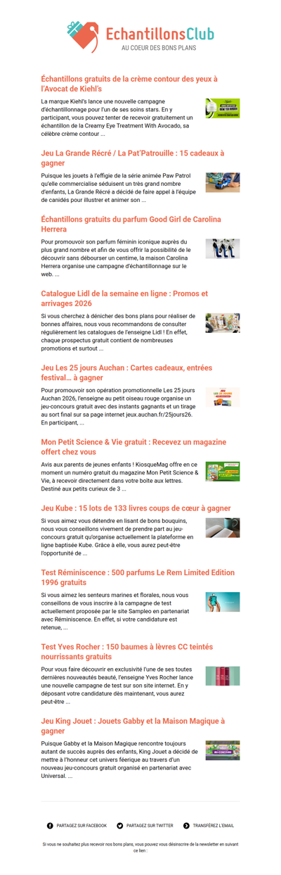 EchantillonsClub.com : Profitez des derniers bons plans 😍