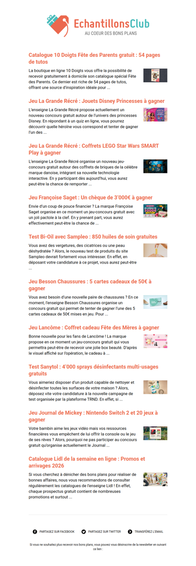 EchantillonsClub.com : Profitez des derniers bons plans 😍