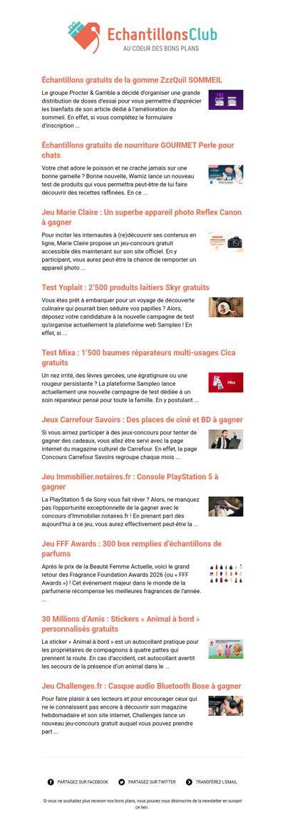 EchantillonsClub.com : Profitez des derniers bons plans 😍