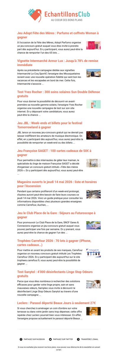 EchantillonsClub.com : Profitez des derniers bons plans 😍