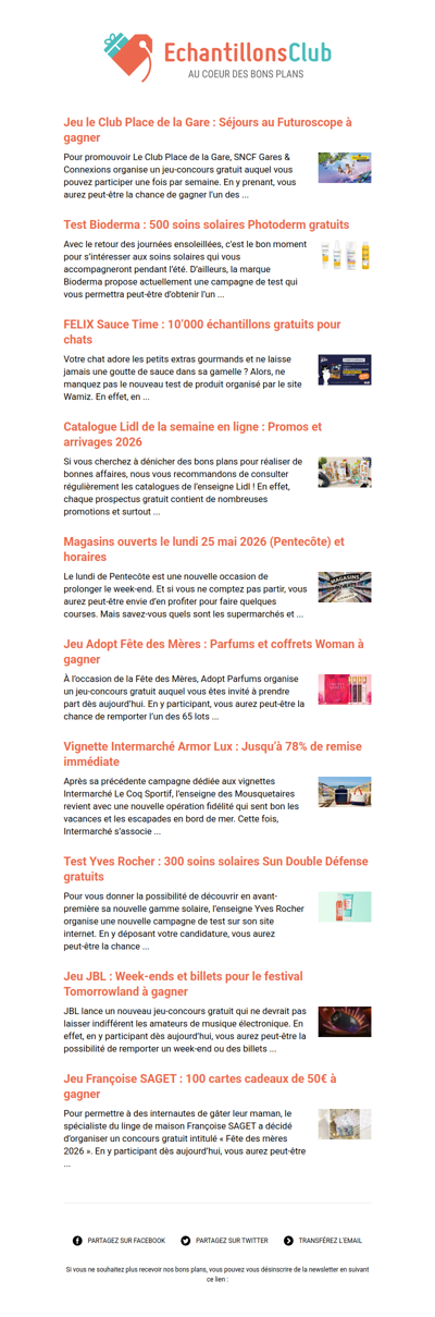 EchantillonsClub.com : Profitez des derniers bons plans 😍